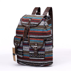 New Bohemian Chic Type Backpack Blue