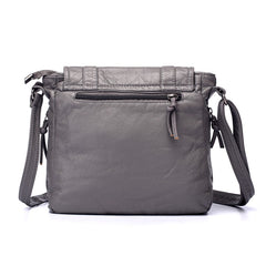 High Quality Multi-pocket Flap Shoulder Bag Grey