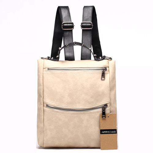 AnnaMouler Multifunctional Daypack School Bag Beige