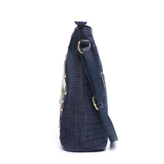 Annamouler Fashion Denim Shoulder Bag Blue