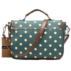 AnnaMouler Canvas Shoulder Bag for Women Green