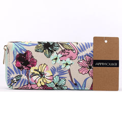AnnaMouler Leather Floral Print Long Size Wallet