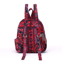 AnnaMouler Vintage Pattern Cotton Fabric Backpack No 6