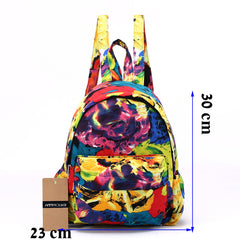 AnnaMouler Vintage Pattern Cotton Fabric Backpack No 5