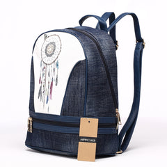 AnnaMouler New Design Denim Backpack for Girls No 3