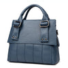 AnnaMouler Trendy PU Leather Handbag Light Blue