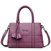 Fashionable Casual PU Leather Handbag Purple