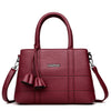 Fashionable Casual PU Leather Handbag Red