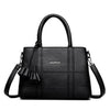 Fashionable Casual PU Leather Handbag Black