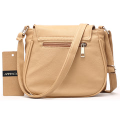 AnnaMouler Floral and Butterfly Hollow Out Design Crossbody Bag Beige