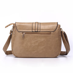 AnnaMouler Vintage Hollow Out Design Shoulder Bag Khaki