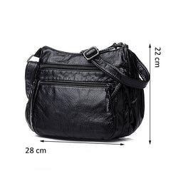 AnnaMouler Double Zipper Casual Bag