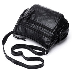 AnnaMouler Double Zipper Casual Bag
