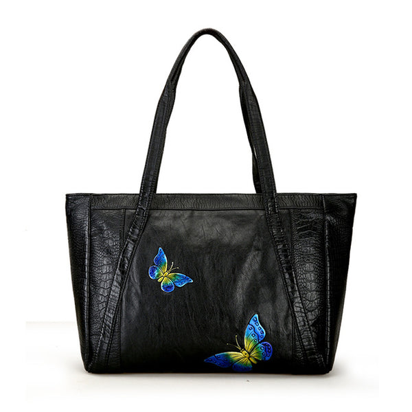 AnnaMouler Butterfly Design Casual Shoulder Bag Blue