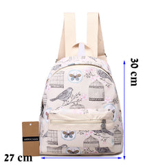 Super Cute 3D Floral Print Backpack Beige
