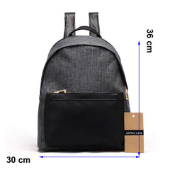 New Fashion Casual Denim Backpack Grey