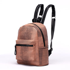 AnnaMouler Fashion Alligator Pattern Backpack Brown