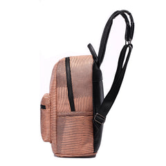 AnnaMouler Fashion Alligator Pattern Backpack Brown