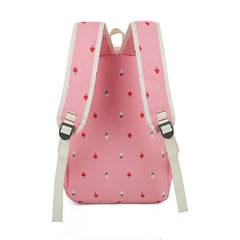 AnnaMouler Fashion Floral Print School Bag Pink