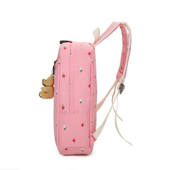 Fashion Canvas Backpack for Women Pink