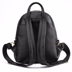 Fashion Rivet Student Backpack Black