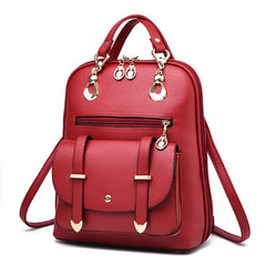 AnnaMouler Student Book Bag with Bear Black