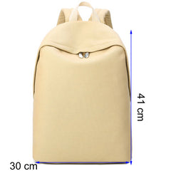 New Casual Solid Backpack Beige
