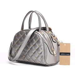 Brand New Small Rivet Ladies Crossbody Bag Grey
